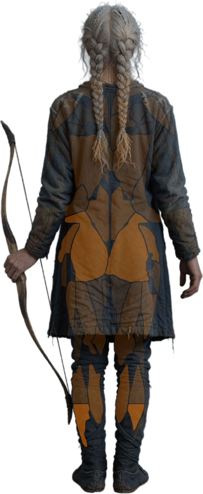 Skadi, back, lit where Skadi puts the work